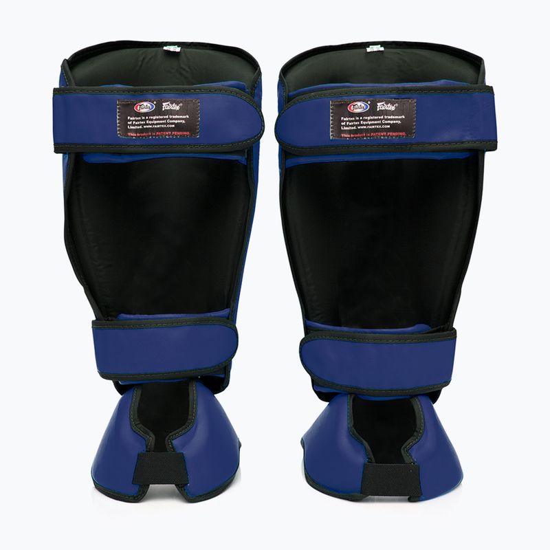 Fairtex Abnehmbare In-Step Schienbeinschoner, auch bekannt als Schienbeinschützer. "Twister" blau 2