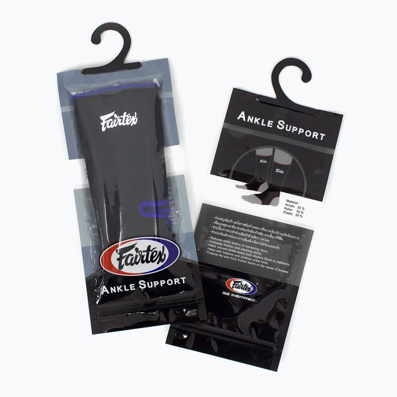 Fairtex Ankle Support Knöchelprotektoren schwarz/blau 3