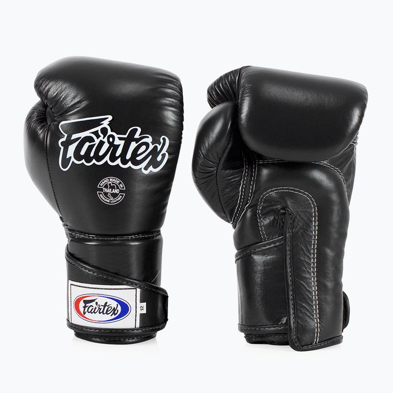 Fairtex Stylish Angular Sparring Boxhandschuhe - Locked Thumb schwarz