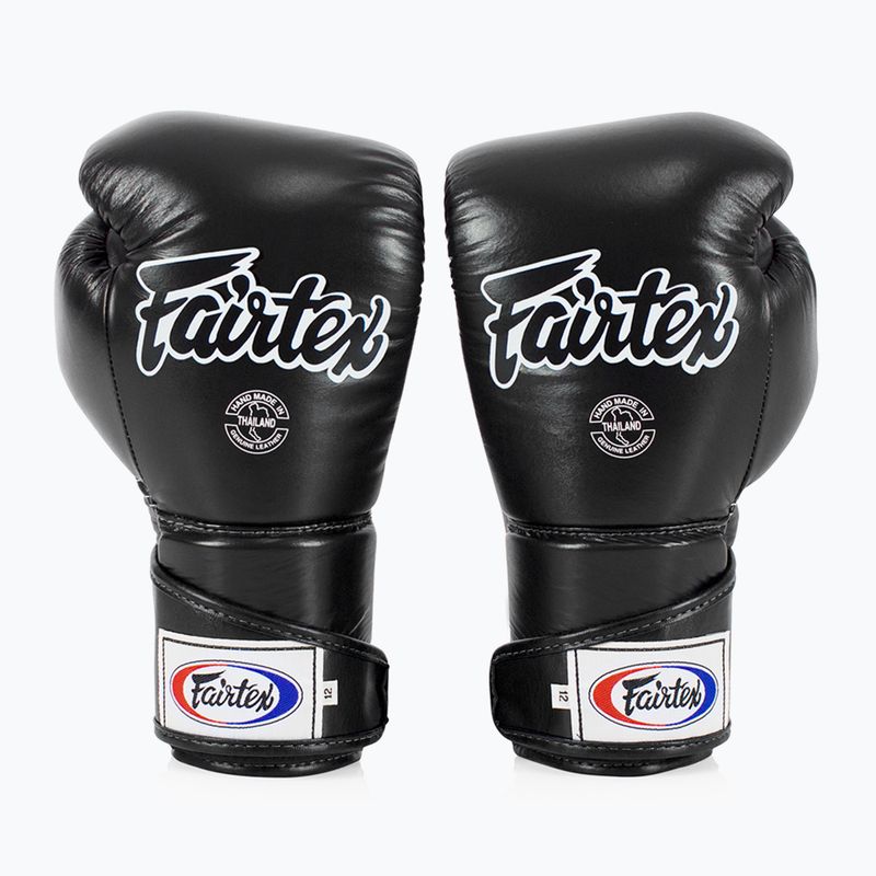 Fairtex Stylish Angular Sparring Boxhandschuhe - Locked Thumb schwarz