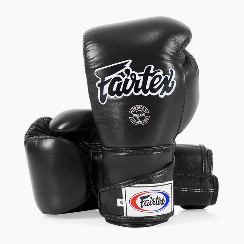 Fairtex Stylish Angular Sparring Boxhandschuhe - Locked Thumb schwarz 4