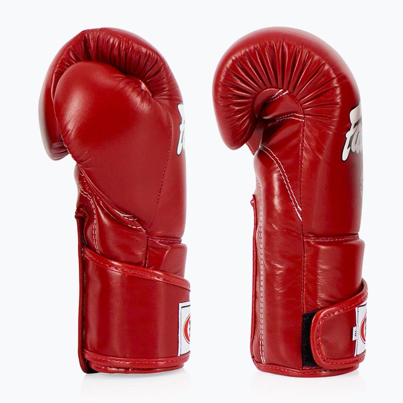 Boxhandschuhe Fairtex Stylish Angular SPaarring - Locked Thumb red 3