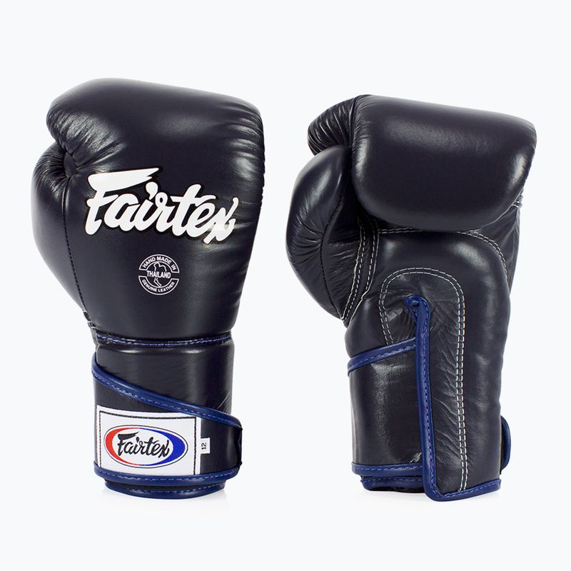 Fairtex Stylish Angular Sparring Boxhandschuhe - Locked Thumb blau
