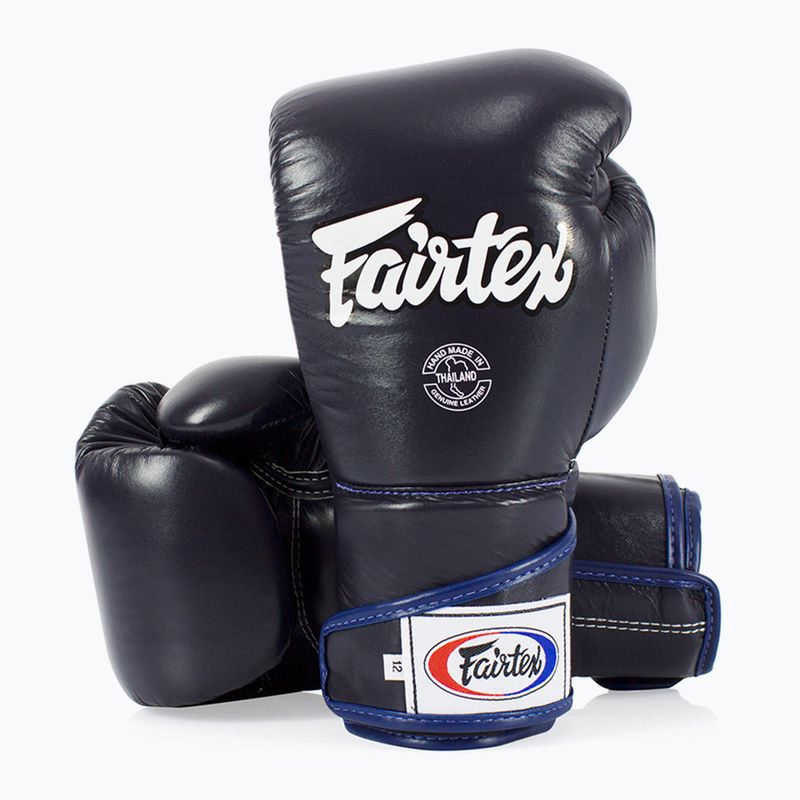 Fairtex Stylish Angular Sparring Boxhandschuhe - Locked Thumb blau 4