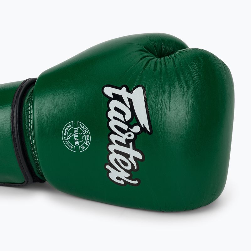 Boxhandschuhe Fairtex Real Leather Boxing green 5
