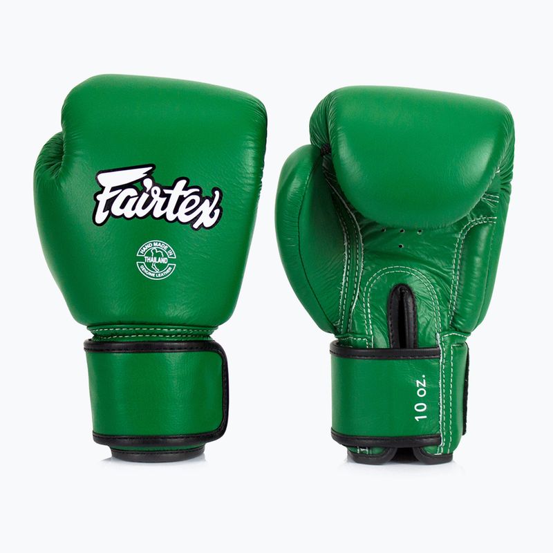 Boxhandschuhe Fairtex Real Leather Boxing green