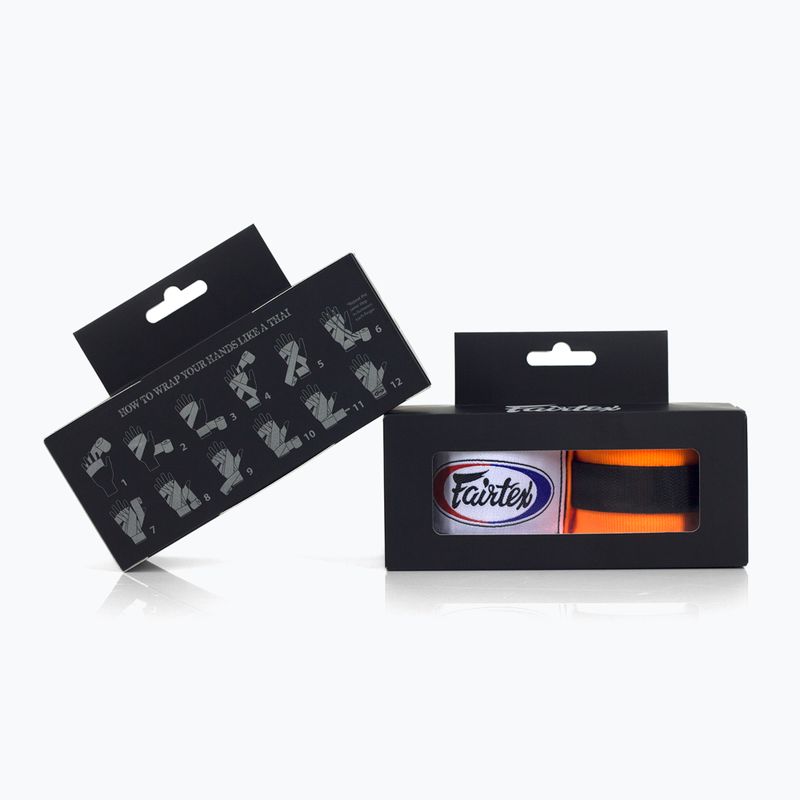 Boxbandagen Fairtex Handwraps 300 cm orange 3
