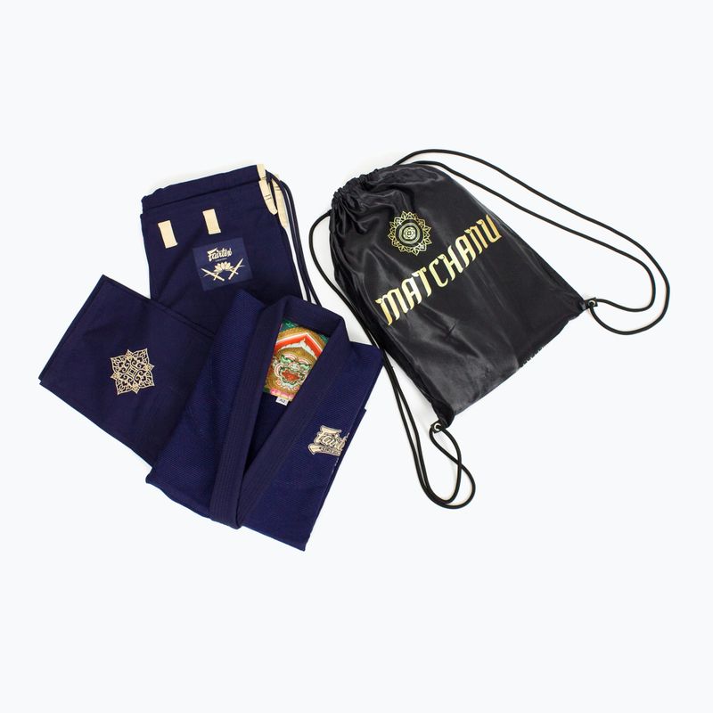 Gi für brasilianisches Jiu-Jitsu Fairtex "Matchanu" navy blue 4