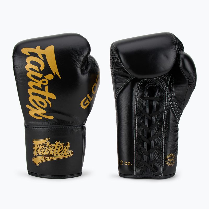 Boxhandschuhe Fairtex Glory Competition Lace Up black