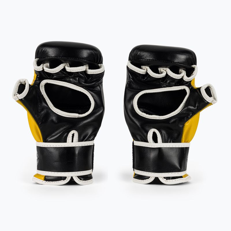 Fairtex Super Sparring Grappling Handschuhe schwarz/gelb 3