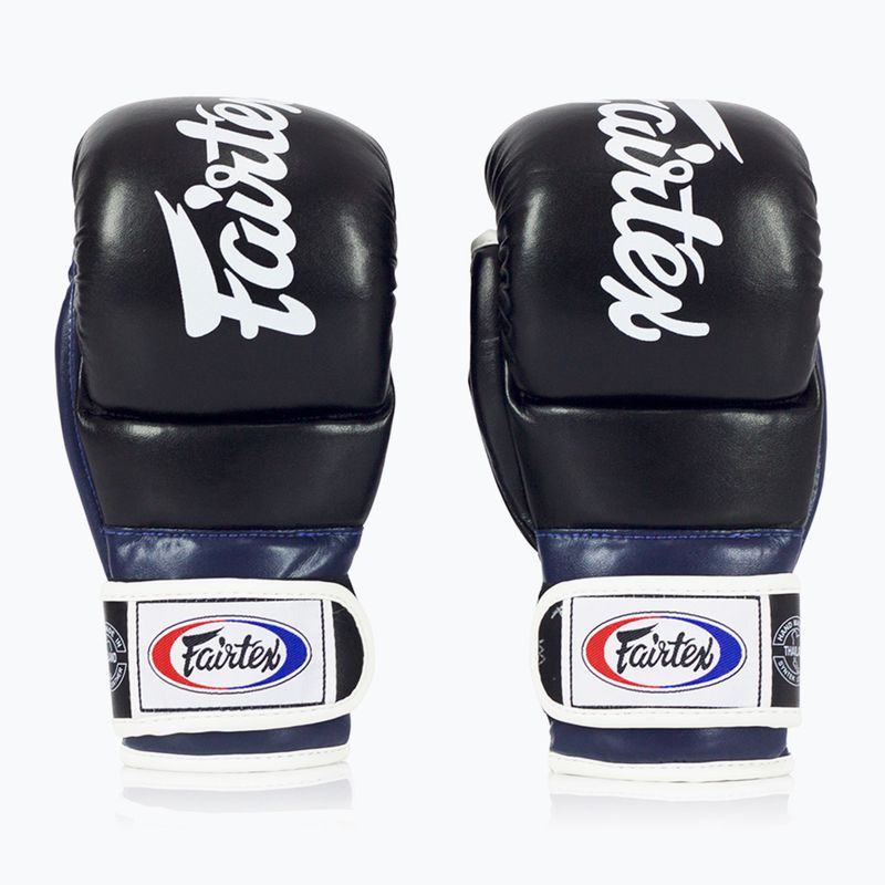 Fairtex Super Sparring Grappling Handschuhe schwarz/blau
