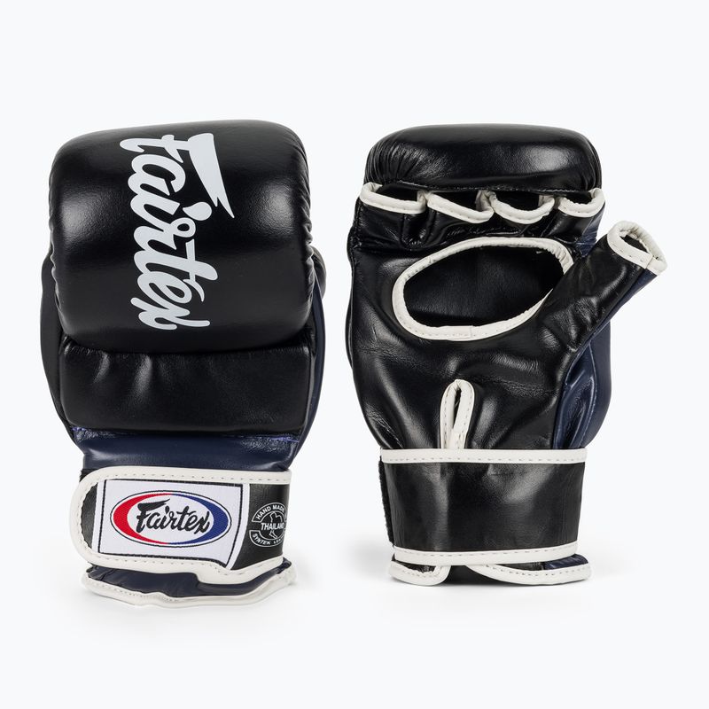 Fairtex Super Sparring Grappling Handschuhe schwarz/blau