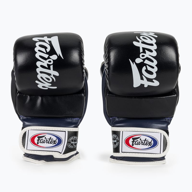 Fairtex Super Sparring Grappling Handschuhe schwarz/blau 2