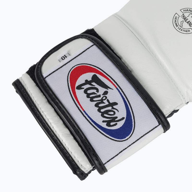 Boxhandschuhe Fairtex Heavy Hitter's Mexican Style white/blue 6