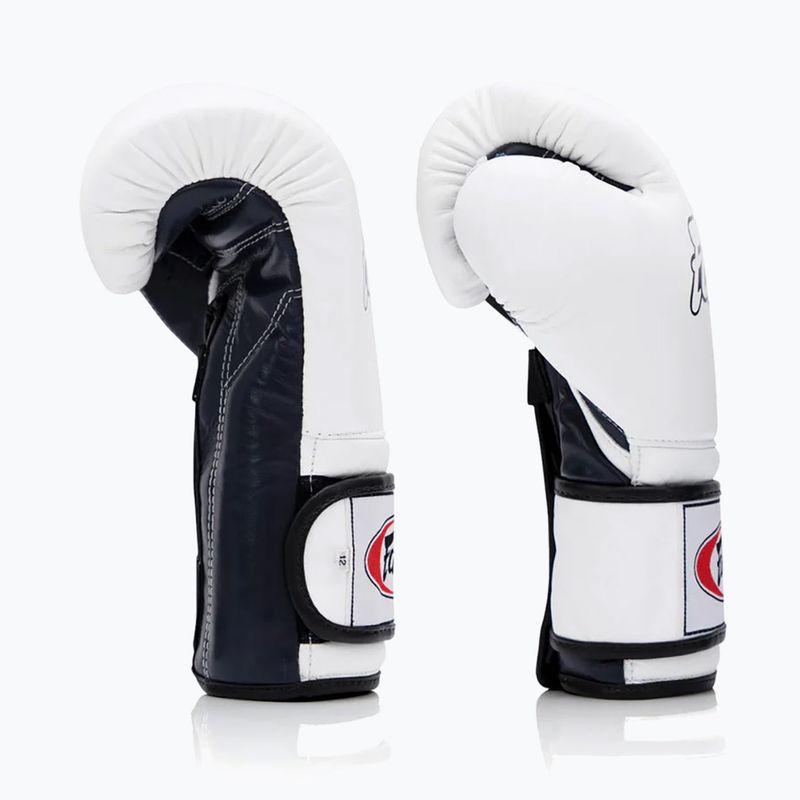 Boxhandschuhe Fairtex Heavy Hitter's Mexican Style white/blue 3