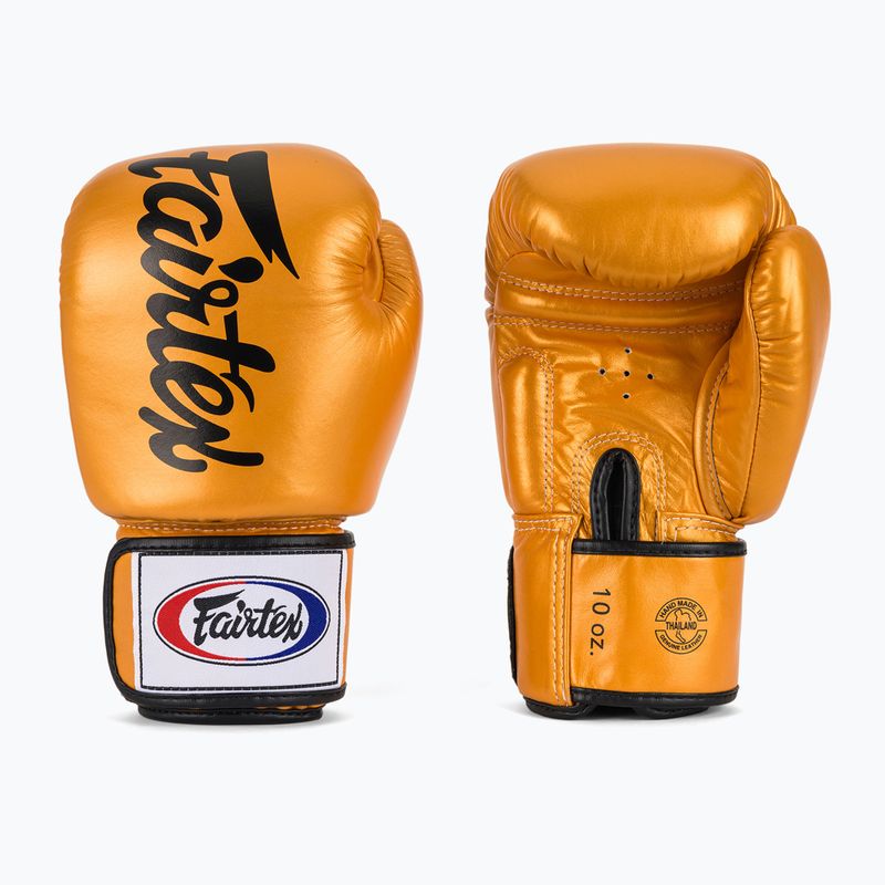 Boxhandschuhe Fairtex Deluxe Tight-Fit gold
