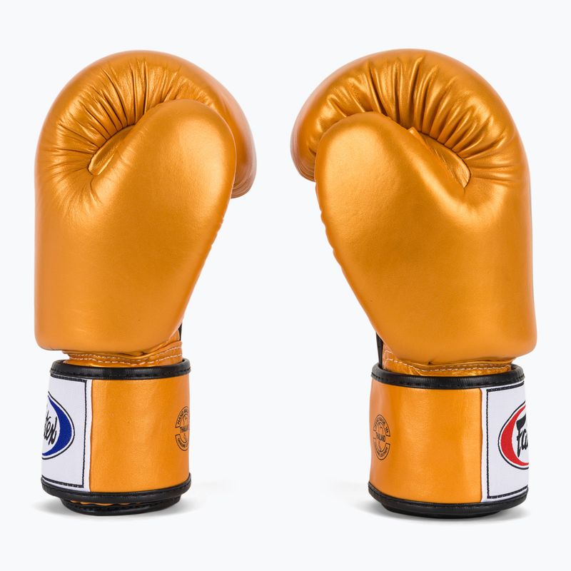 Boxhandschuhe Fairtex Deluxe Tight-Fit gold 4