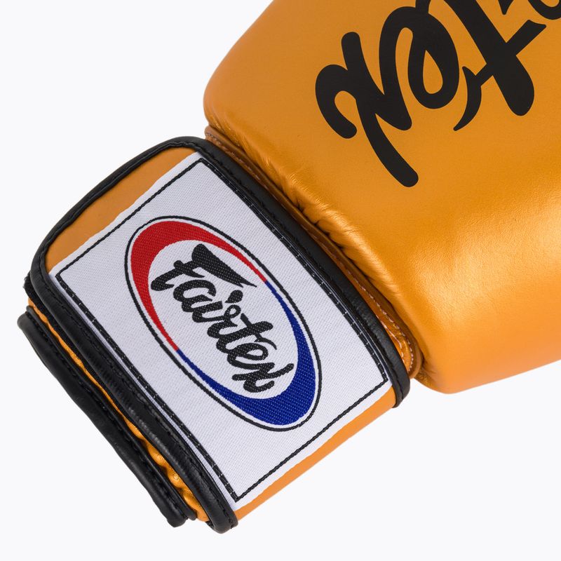 Boxhandschuhe Fairtex Deluxe Tight-Fit gold 6