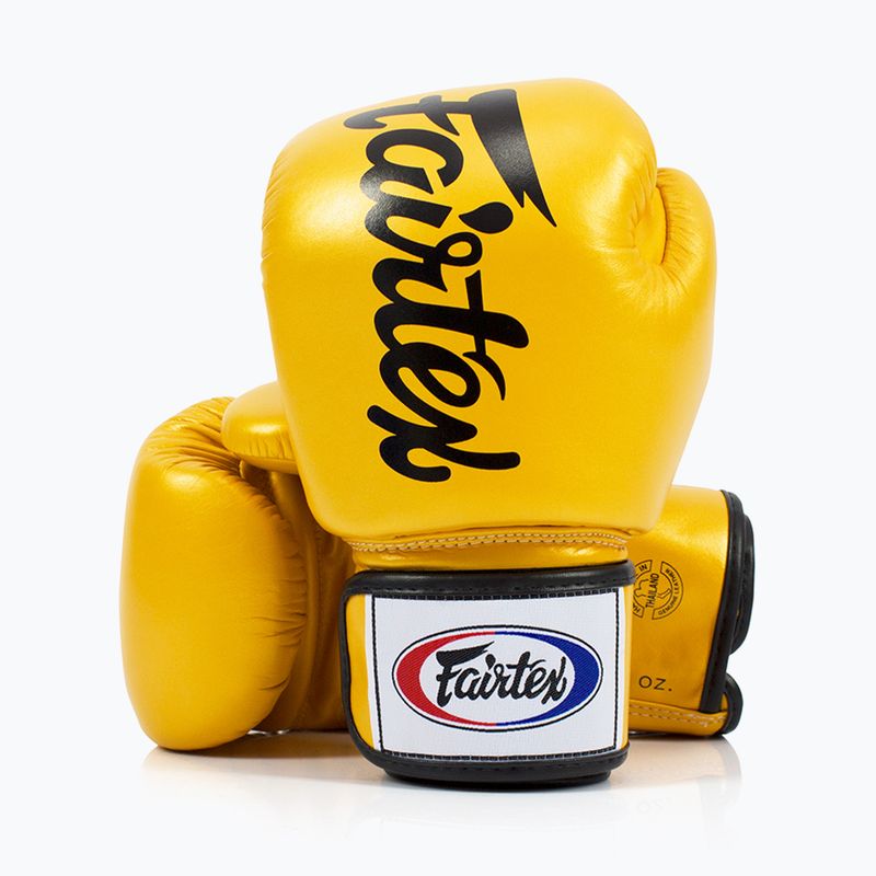 Boxhandschuhe Fairtex Deluxe Tight-Fit gold 4