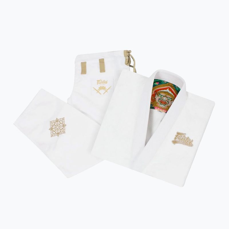 Gi für brasilianisches Jiu-Jitsu Fairtex "Matchanu" white 6