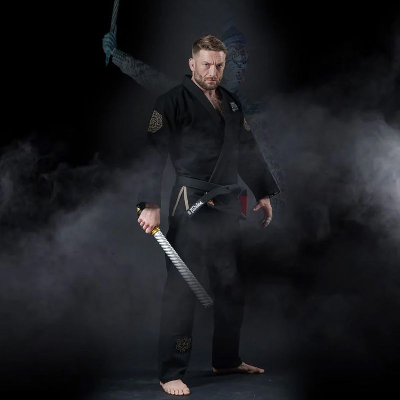 Gi für brasilianisches Jiu-Jitsu Fairtex "Treeburam" black 10
