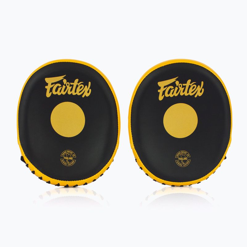 Fairtex Speed & Accuracy Focus Mitts schwarz/goldene Trainingspfoten