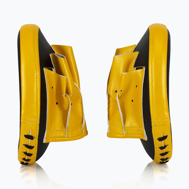 Fairtex Speed & Accuracy Focus Mitts schwarz/goldene Trainingspfoten 3
