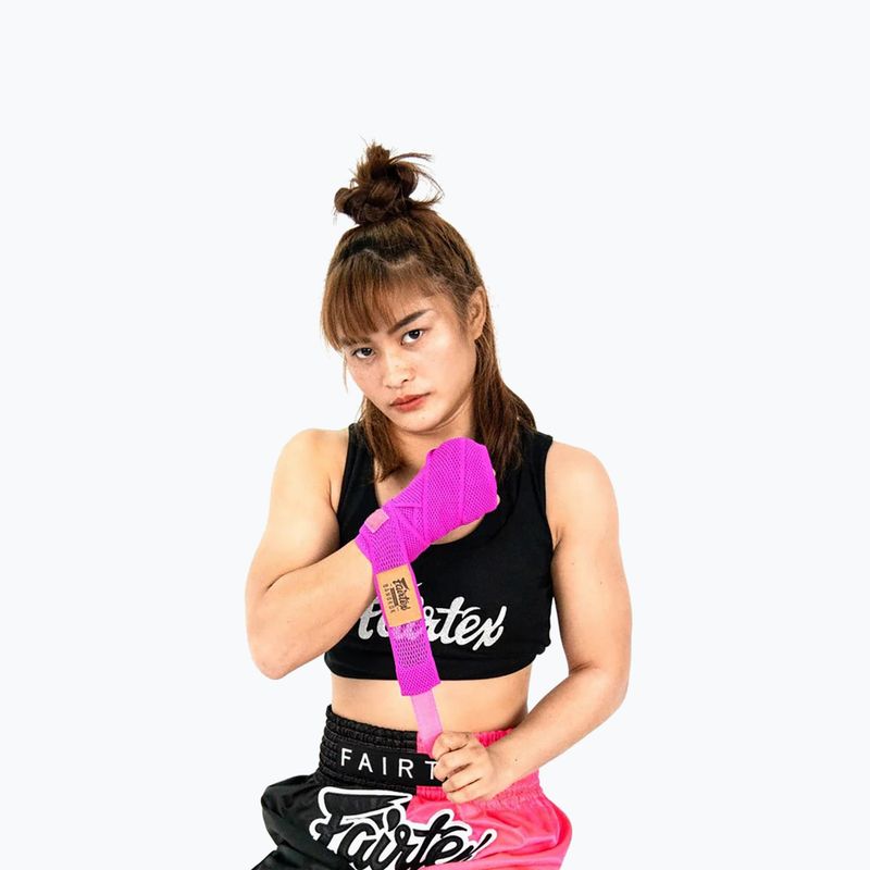 Boxbandagen Fairtex Elastic Handwraps 455 cm pink