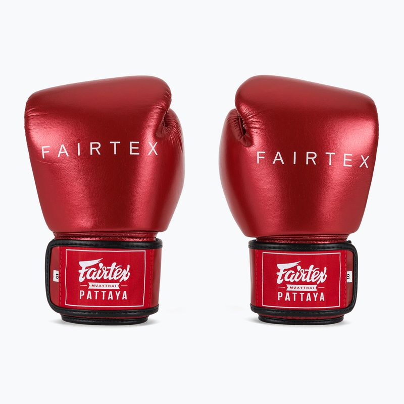 Boxhandschuhe Fairtex Metallic Boxing red 2
