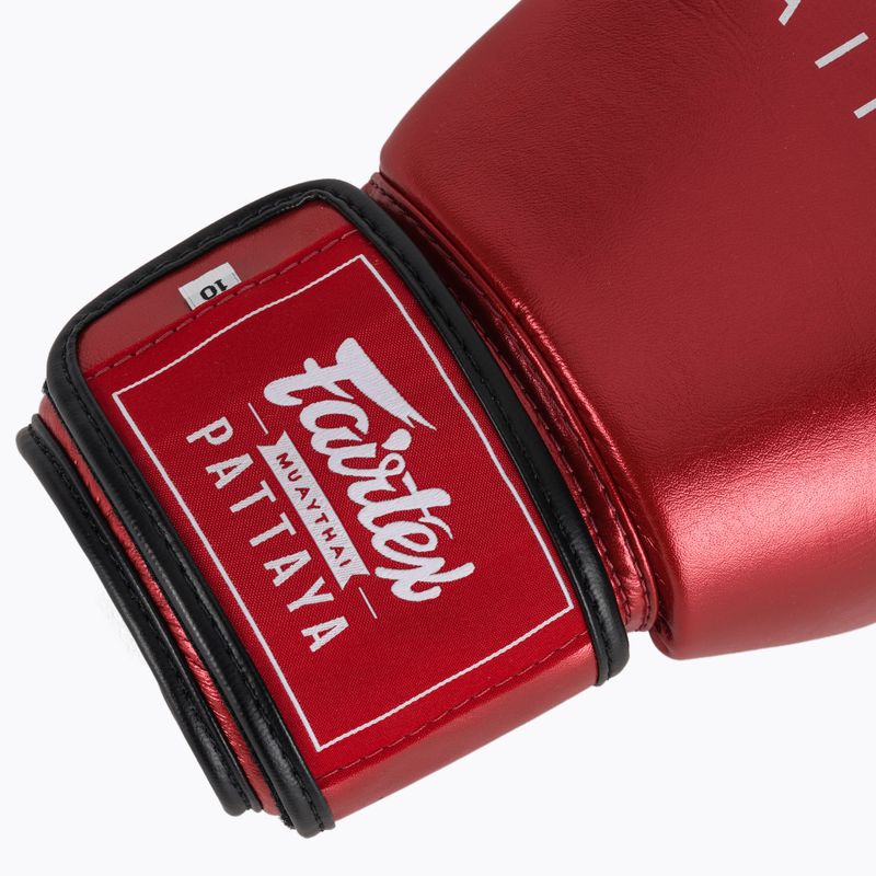 Boxhandschuhe Fairtex Metallic Boxing red 6