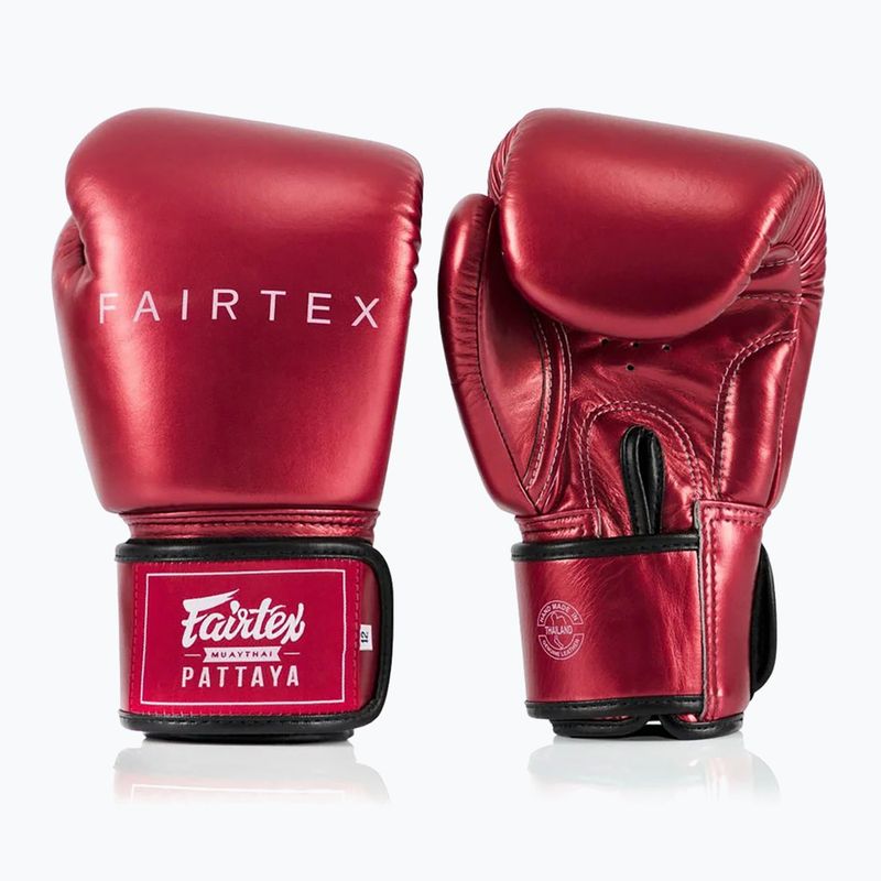 Boxhandschuhe Fairtex Metallic Boxing red