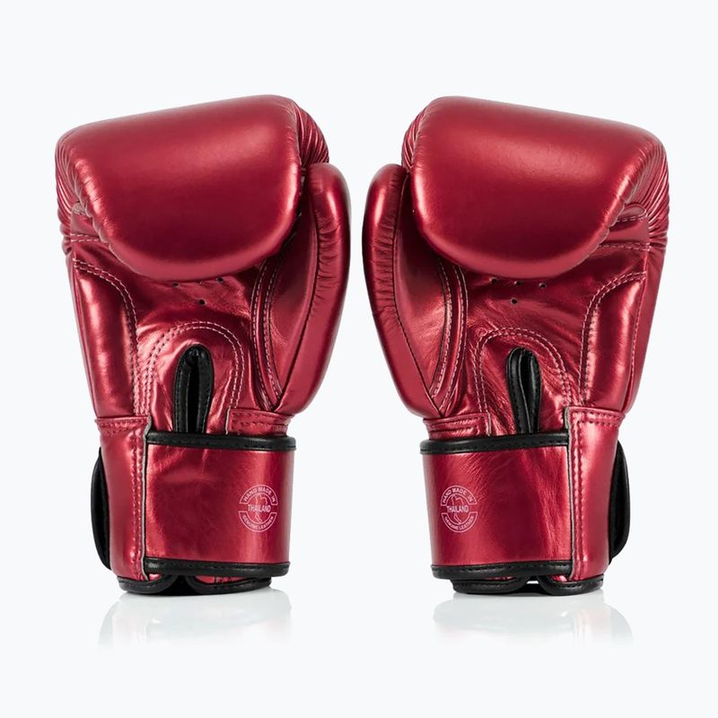 Boxhandschuhe Fairtex Metallic Boxing red 3