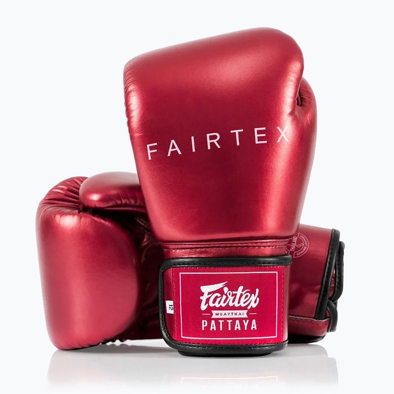Boxhandschuhe Fairtex Metallic Boxing red 5