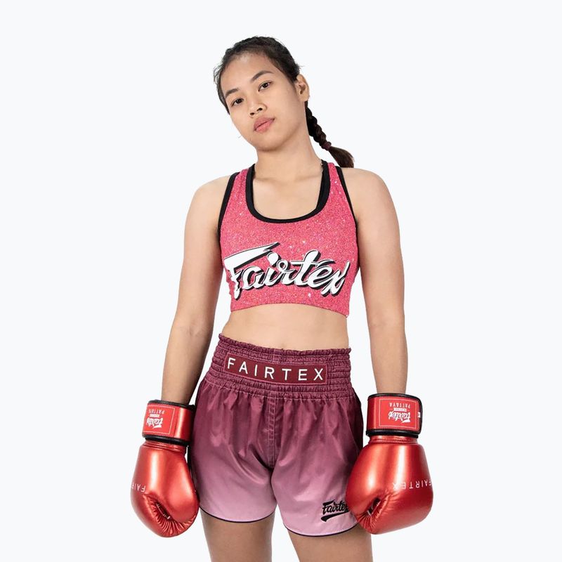 Boxhandschuhe Fairtex Metallic Boxing red 6