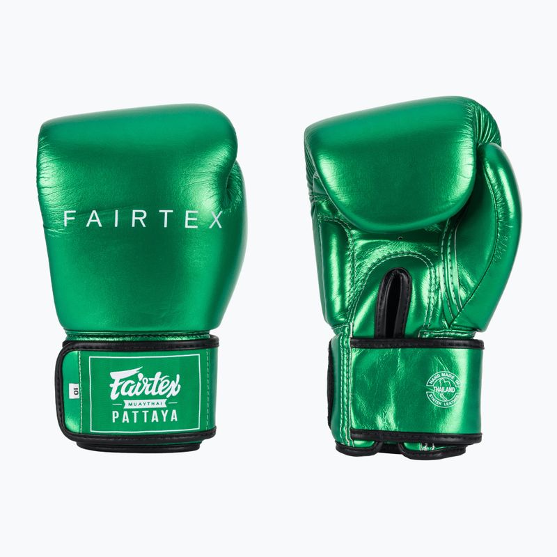 Boxhandschuhe Fairtex Metallic Boxing green
