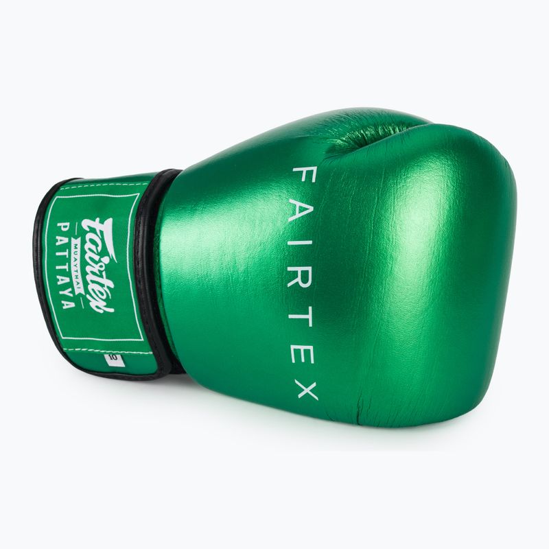 Boxhandschuhe Fairtex Metallic Boxing green 5