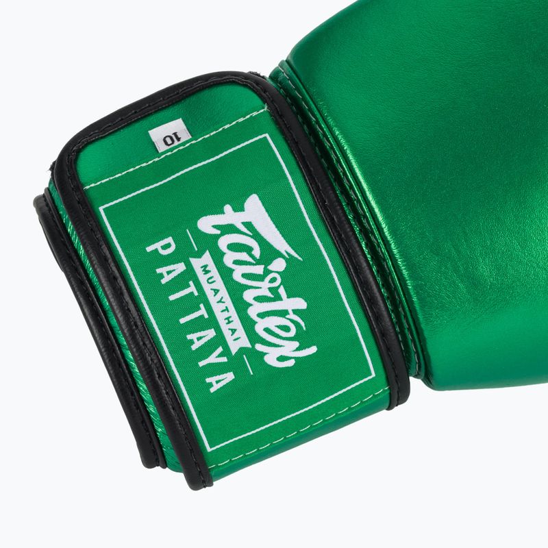 Boxhandschuhe Fairtex Metallic Boxing green 6