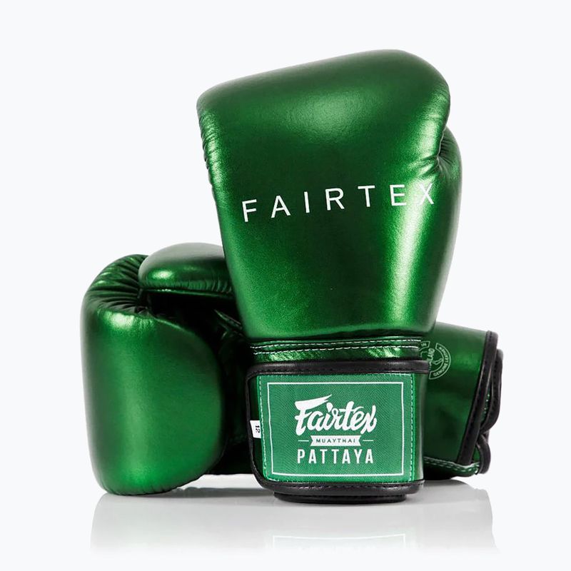 Boxhandschuhe Fairtex Metallic Boxing green 4