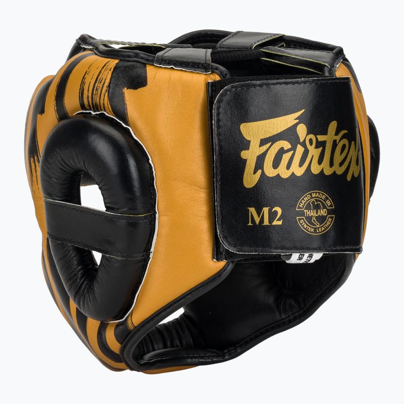 Boxhelm Fairtex Microfiber Headguard gold 3