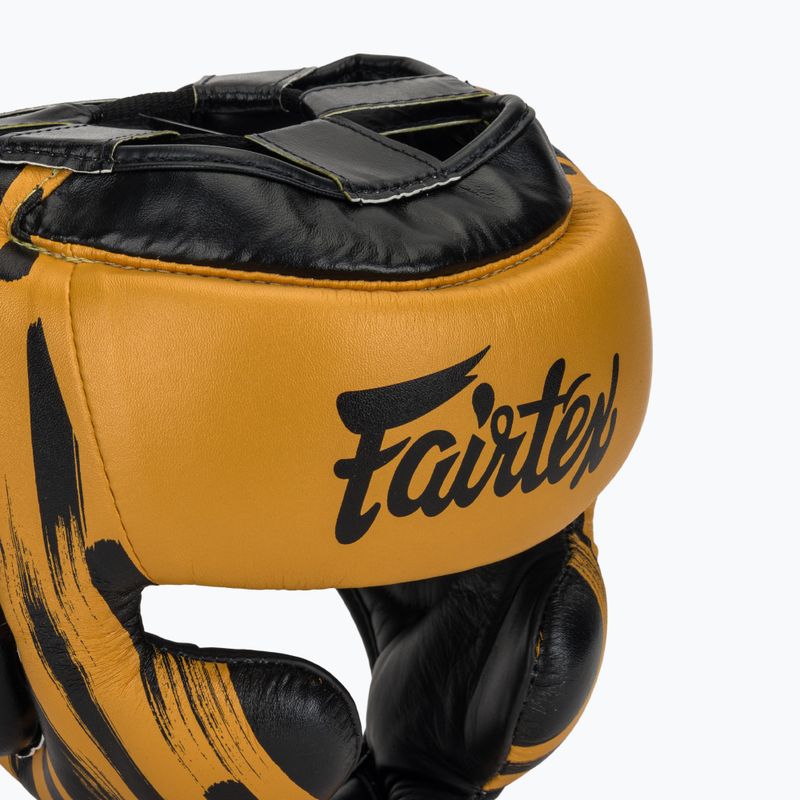 Boxhelm Fairtex Microfiber Headguard gold 4