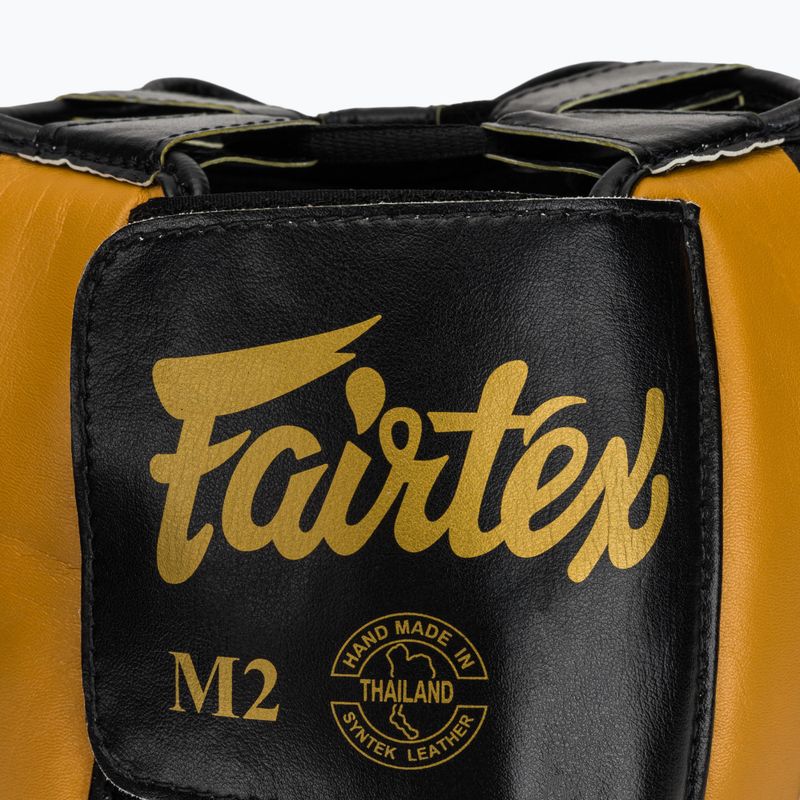 Boxhelm Fairtex Microfiber Headguard gold 5