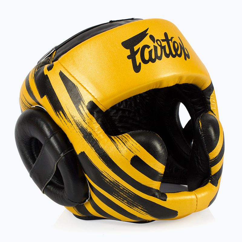 Boxhelm Fairtex Microfiber Headguard gold 2