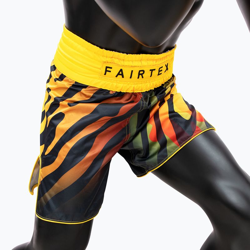 Boxshorts Fairtex Boxing BT2002 "Tiger" yellow/black 4