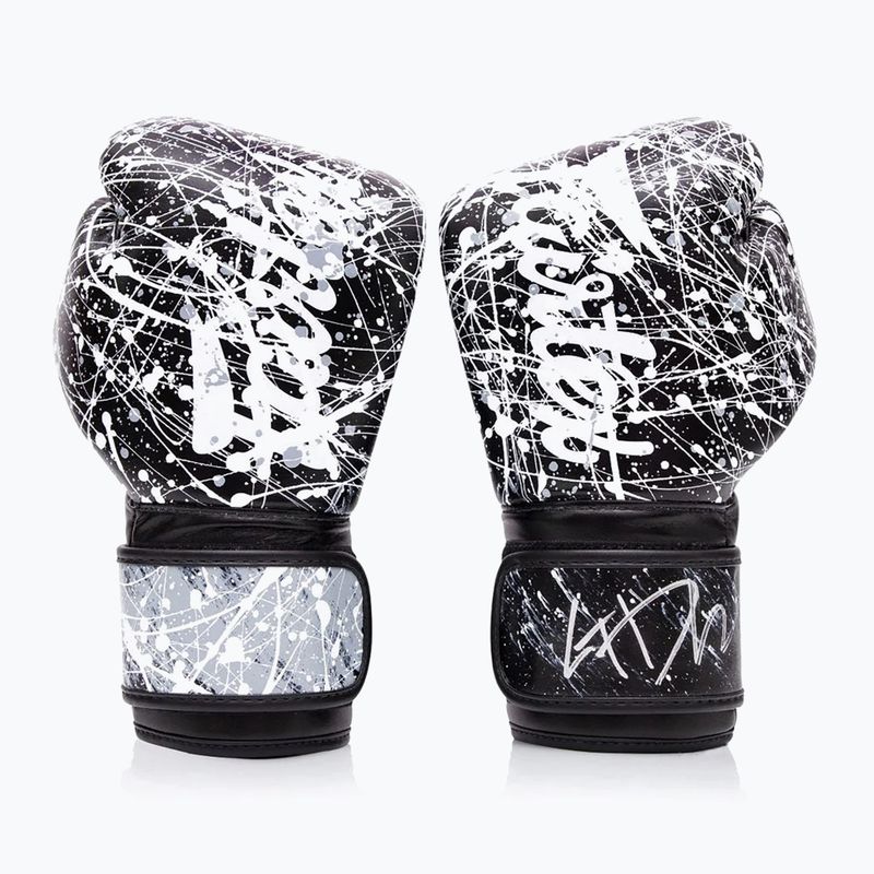 Boxhandschuhe Fairtex Microfiber Art Collections Painter black/white