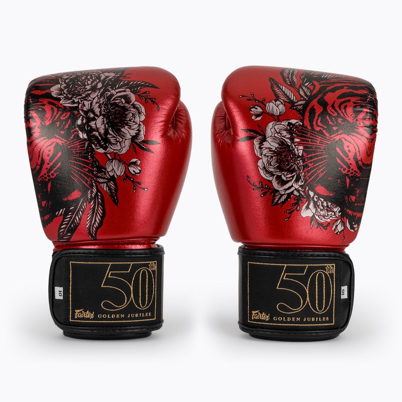 Fairtex Golden Jubilee rote Boxhandschuhe 2
