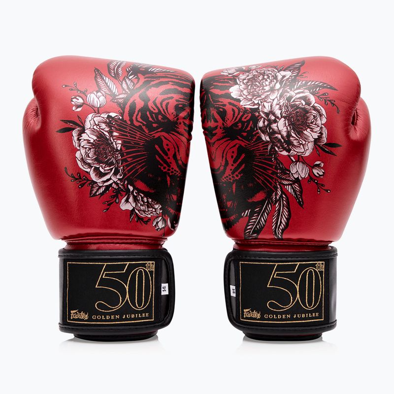 Fairtex Golden Jubilee rote Boxhandschuhe