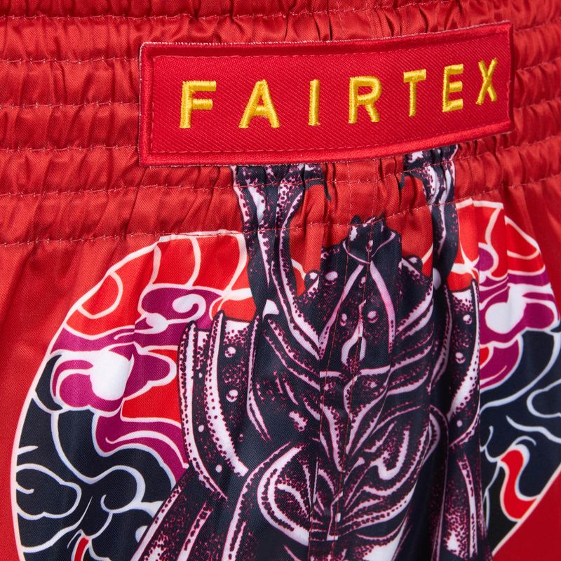 Fairtex Kinder Boxershorts BSK2108 'Stiller Krieger' rot 3