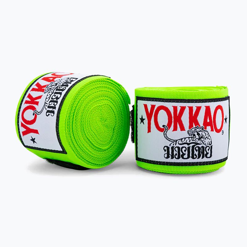 Boxbandagen YOKKAO Premium Handwraps 400 cm neon green