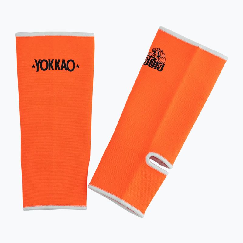 YOKKAO Muay Thai Herren Knöchelschoner neon orange