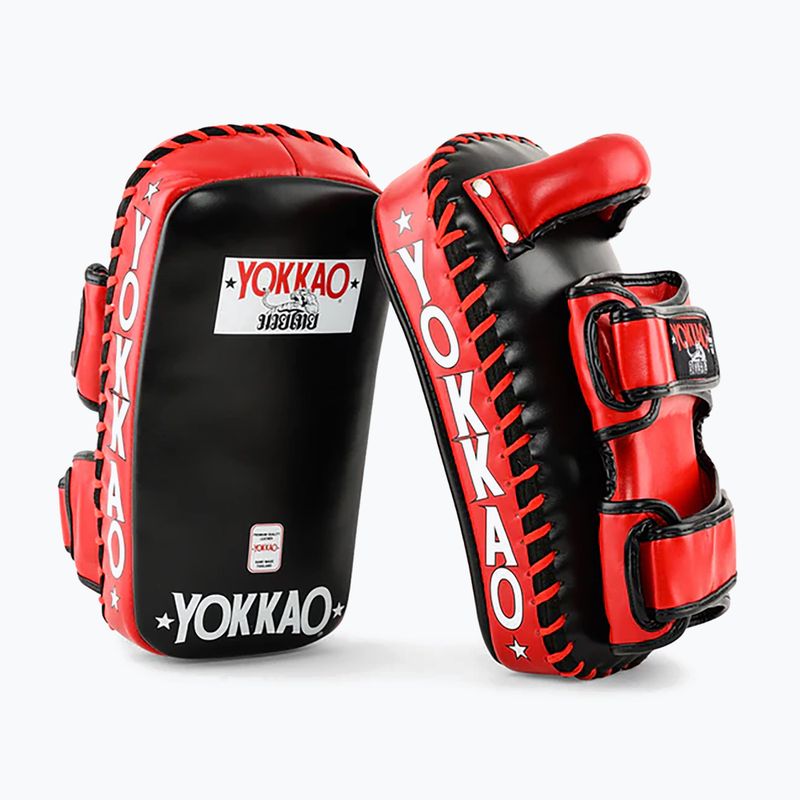 Trainingsschild YOKKAO Curved 2 Stk. black/red